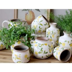 Limone Vase m. citronmotiv - stor