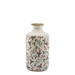 Flaske m. blade og b�r