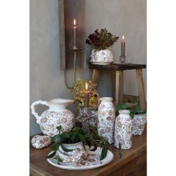 Grenoble Flaske m. blomstermotiv lille