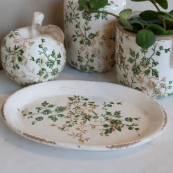 Grasse Fad m. grenmotiv