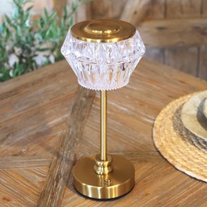 LED Opladelig Bordlampe - Diamantform