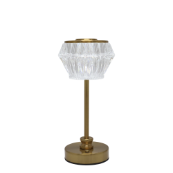 LED Opladelig Bordlampe - Diamantform