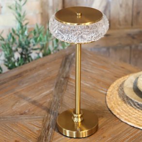 LED Opladelig Bordlampe - Rund