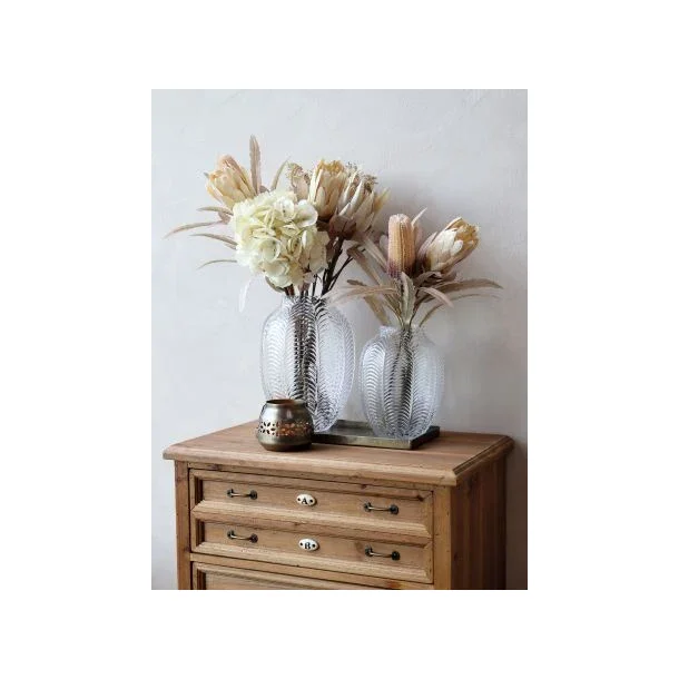 Vase m. bladm�nster