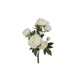 P�on buket hvid 75 cm