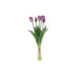 Tulipanbundt Lilla/Hvid 41 cm