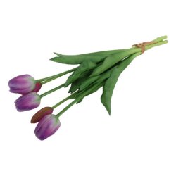 Tulipanbundt Lilla/Hvid 41 cm