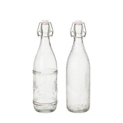 Glasflaske med patentl�g - dupper
