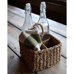 Glasflaske med patentl�g - blomster