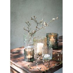 Fyrfadsstage glas klar - Valdir