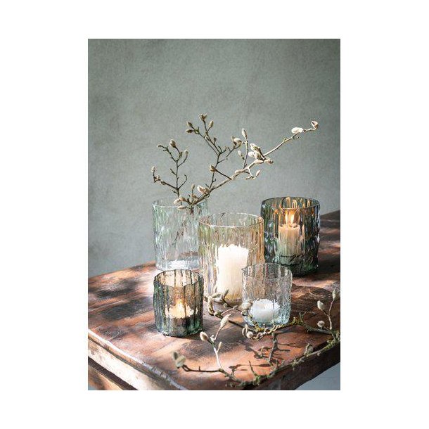 Fyrfadsstage glas klar - Valdir