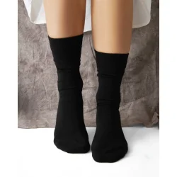 Luksus Str�mper Merinould Sort