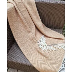 Uldplaid 140 x 200 cm - Beige