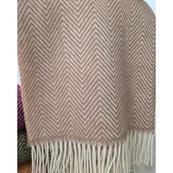 Uldplaid 140 x 200 cm - Beige