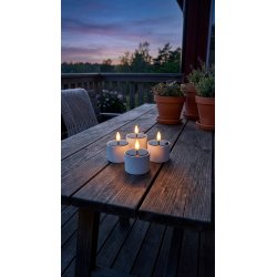 Fyrfadslys solcelle - pakke med 4 stk