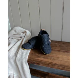 Hjemmesko til b�rn - m�rk gr�