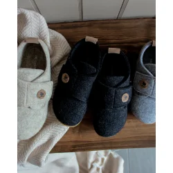 Hjemmesko til b�rn - m�rk gr�