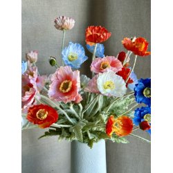 Valmue lysebl� 61 cm