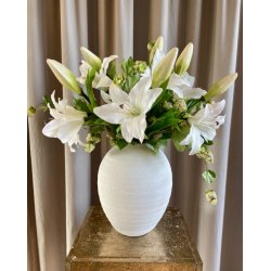 Lilje Hvid m. real touch