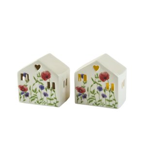 LED Hus m. blomster