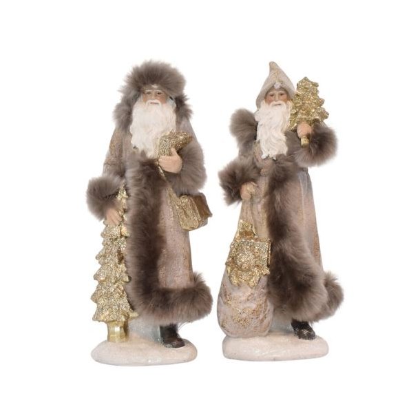 Julemand m. stort juletr� beige