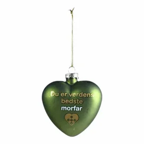 Julehjerte med tekst  - morfar