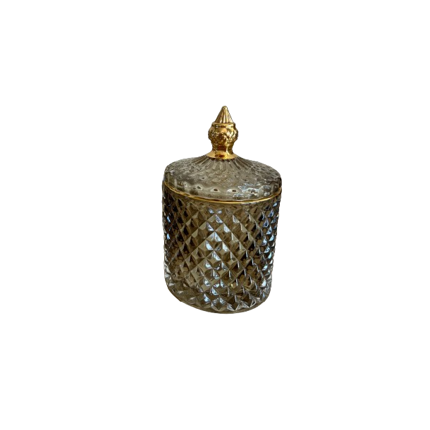 Liva glaskrukke m. l�g - champagne