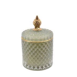 Liva glaskrukke m. l�g - gr�n