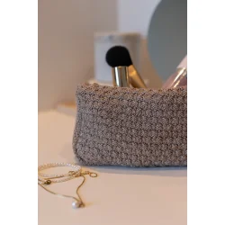 Strikket Clutch - Tiger Melange