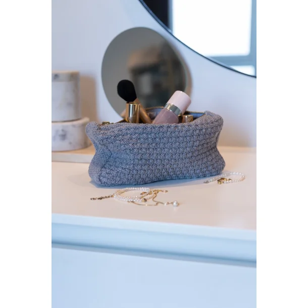 Strikket Clutch - Grey Melange
