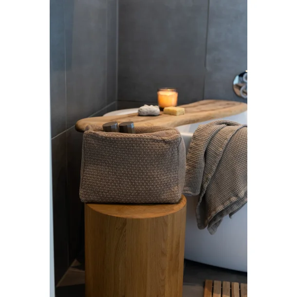 Strikket Toilettaske - Tiger Melange