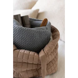Strikket Toilettaske - Grey Melange