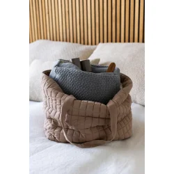 Strikket Toilettaske - Grey Melange