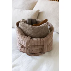 Strikket Toilettaske - Tiger Melange