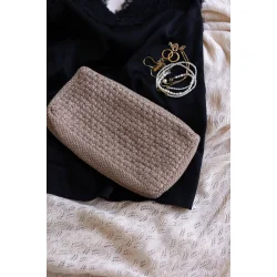 Strikket Clutch - Tiger Melange