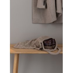 Strikket Shopping Bag - Khaki