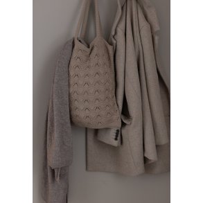 Strikket Shopping Bag - Khaki