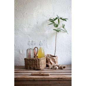 Glasflaske med patentl�g - dupper