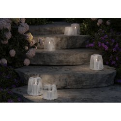 Udend�rs LED Lanterne Metal Sand - stor