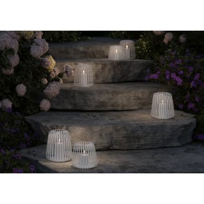 Udend�rs LED Lanterne Metal Sand - stor