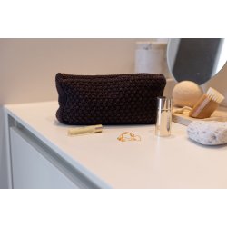 Strikket Clutch - Choclate