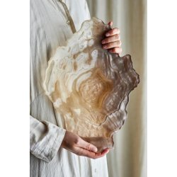 Aiku glasfad lys beige, �stersskal