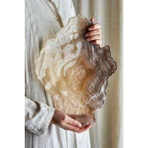 Aiku glasfad lys beige, �stersskal