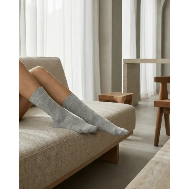 Luksus Str�mper Merinould Gr�